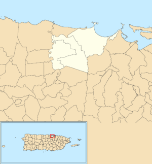 Toa Baja, Puerto Rico locator map