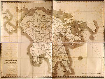 Trigonometric Map of Greece - Peytier Eugène - 1832