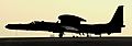 USAF U-2S taxiing after landing at Al Dhafra Air Base