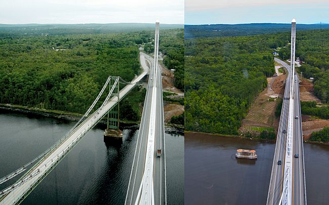 Waldo-Hancock and Penobscot Narrows Bridges 2007 and 2013