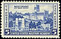 West Point stamp 5c 1937 issue