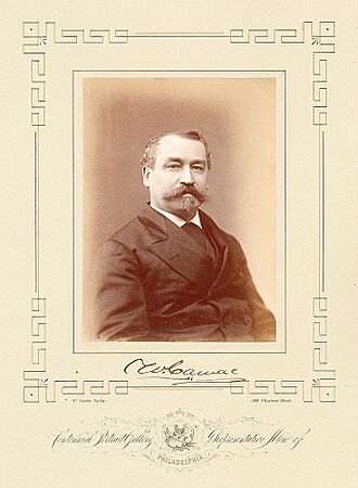 William Camac photograph by W. Curtis Taylor, Philadelphia Centennial Portrait Gallery Representative Men of Philadelphia, courtesy the Library Company of Philadelphia www.librarycompany.org