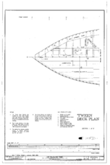 'Tween Deck Plan, Section 1 of 5 - Ship BALCLUTHA, 2905 Hyde Street Pier, San Francisco, San Francisco County, CA HAER CAL,38-SANFRA,200- (sheet 23 of 69).png