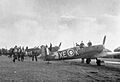 123 Squadron RAF Spitfires and pilots Castletown WWII IWM CH 4180
