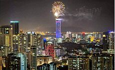 2018 New Year Fireworks in George Town, Penang