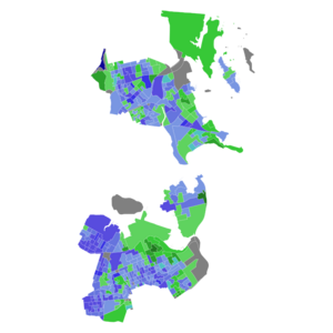 2018 New York's 14th congressional district election Democratic primary results map by precinct