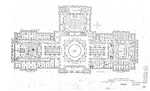 2nd Floor Plan-Minnesota State Capitol, Cass Gilbert