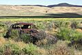 A339, abandoned car, Palisade, Nevada, USA, 2011