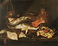 Abraham van Beijeren - Fish in a Basket near a Scale - c. 1655