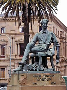 Adam Lindsay Gordon statue Melbourne