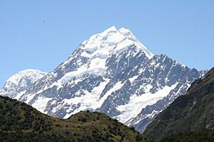 Aoraki - Mount Cook and Mount Hicks