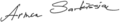 Armen Sarkissian signature