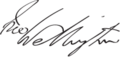 Arthur Wellesley, 1st Duke of Wellington Signature