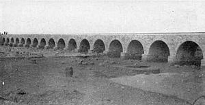Asluj arch bridge in 1917