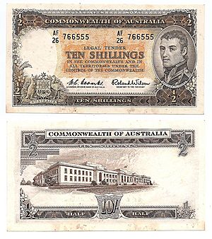 Australia 10 Shillings 1961- 1965 ND Banknote II