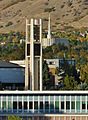 BYU Bell Tower with Provo Temple