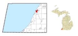 Location within Berrien County