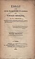 Beudant, François Sulpice – Essai d'un cours élémentaire et général des sciences physiques, 1815 – BEIC 747259