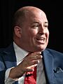 Brian Stelter at LBJ Foundation and More Perfect hosted a two-day conference, Trust News Democracy at the Lyndon Baines Johnson Library and Museum on 10 April 2024 (cropped)