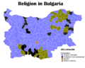 Bulgaria religous map by municipalities
