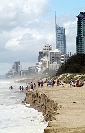 CSIRO ScienceImage 10726 The effects of a king tide on Queenslands Gold Coast