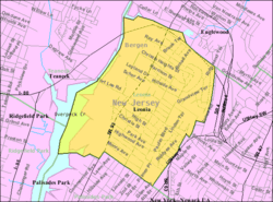 Census Bureau map of Leonia, New Jersey