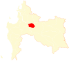 Map of Laja commune in the Bío Bío Region