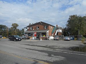 The gas station and general store in Milford.