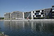 Dortmund - PO-Hafenpromenade+Hafen 01 ies