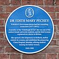 Edith Pechey plaque Jan 2022