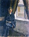 Edvard Munch - Andreas Reading (1882-83)