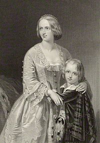 Elizabeth Georgina Campbell, Duchess of Argyll with her son