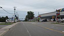 Engadine, Michigan looking south along M-117