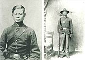 Felix Balderry Filipino Union Army Soldier Photo Collage