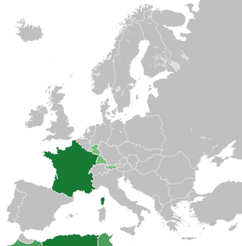  *      France *      French protectorates *      French occupation zones in Germany and Austria   