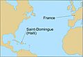 France to Saint Domingue 