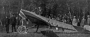 Georges Legagneux right before his last flight (1914)