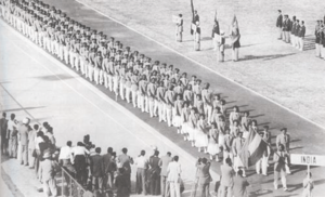 Indian athletes at the First Asiad