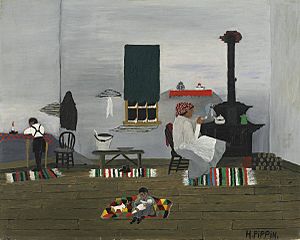 Interior by Horace Pippin, 1944, National Gallery of Art, Washington