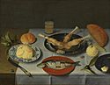 Jacob van Hulsdonck - Breakfast piece with bread, cheese, fish and beer.jpeg