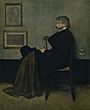James Abbott McNeill Whistler - Arrangement in Grey and Black No2 Thomas Carlyle c1872 - (MeisterDrucke-774156)