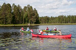 Kanutour in Finland