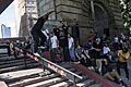 Kevin Godette backside crooked grind at the LES skatepark