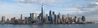 Lower Manhattan from Jersey City March 2019 Panorama