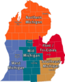 Lower Michigan Region Map