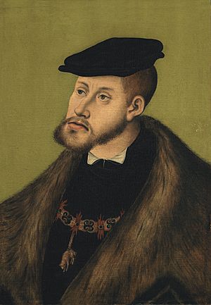Lucas Cranach d.Ä. - Porträt Kaiser Karl V.