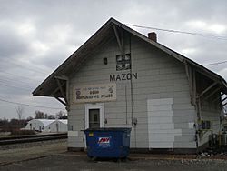 The former Santa Fe station in Mazon