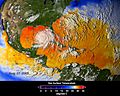 NASA ASMR-E image of average SSTs of Hurricane Katrina
