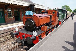 No.11 double heading with the Drewry shunter at EARM - 52937759445.jpg