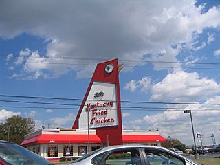 Novelty sign for Kentucky Fried Chicken restaurant (Atlanta, Georgia, 2006)